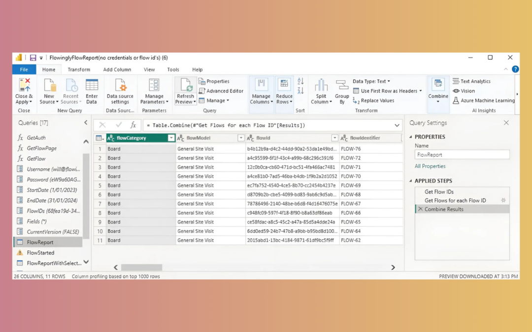 Flowingly Product Update – Power BI