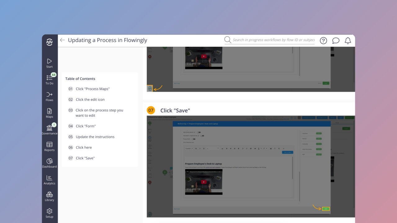 AI SOP Recorder | Flowingly BPM Software