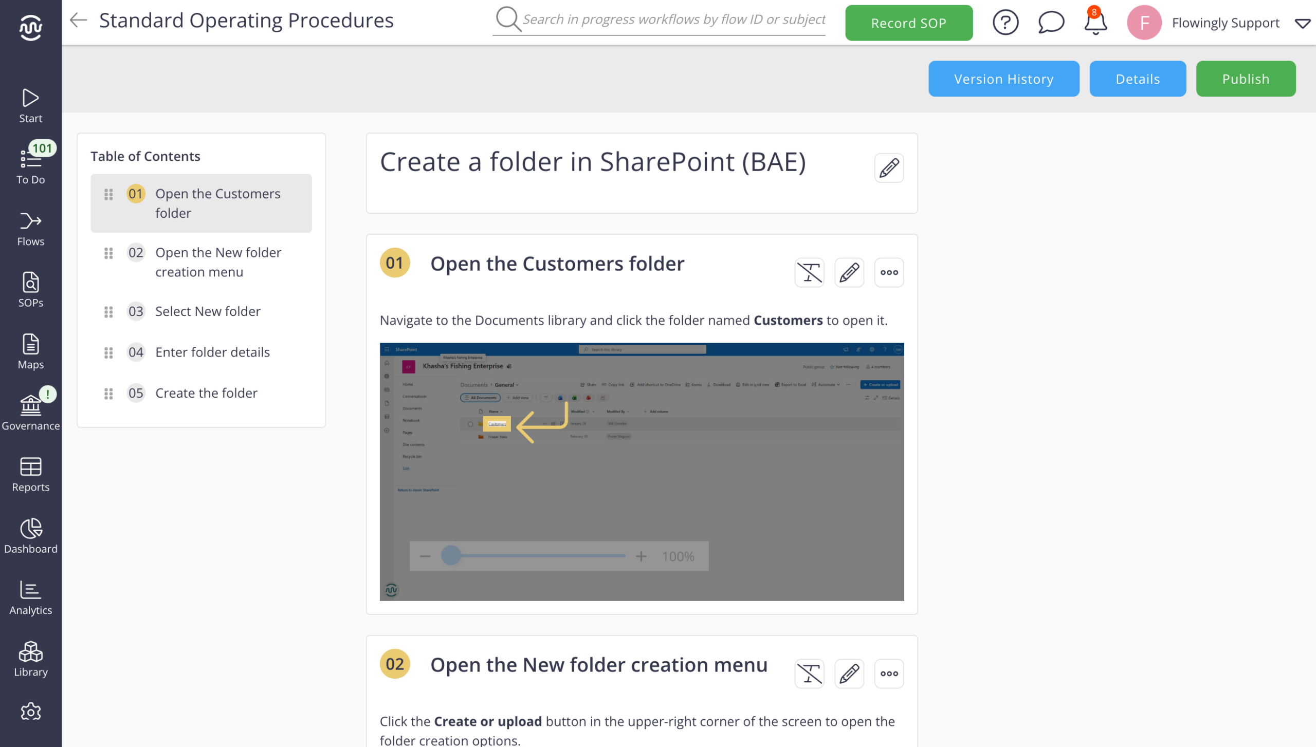 Flowingly AI SOP Recorder screenshot